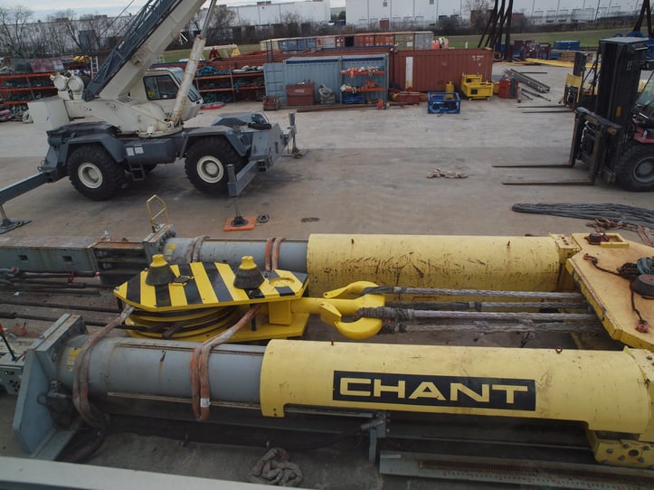 block repaired and being tested